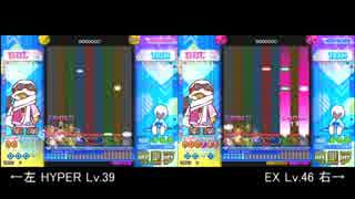 【ポップン】8000000のH/旧EX キー音比較動画