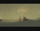 迫力のF-15、F-16戦闘機デモフライト