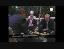【おそロシア】プーチンとオバマ、無言の朝食会
