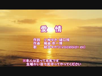 【結月ゆかり】小柳ゆき　愛情【VOICEROID+】