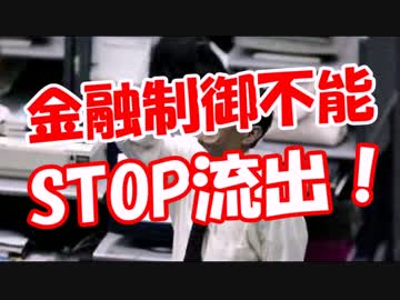 【金融制御不能】 STOP流出！