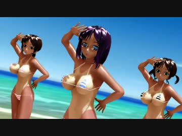 【MMD】久し振りにバトーキン島で【MME】