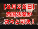 【８月２８日】売国法案が次々と可決！