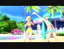 【PDA FT PV】サマーアイドル ミク×リン スイムウェア_リゾート