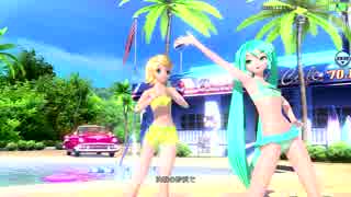 【PDA FT PV】サマーアイドル ミク×リン スイムウェア_リゾート