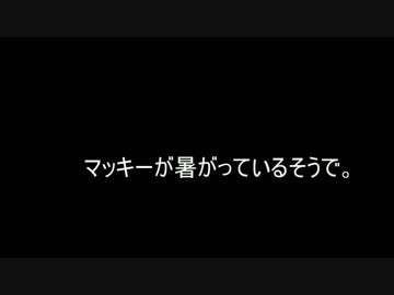マッキーが暑がっているそうで。