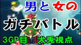 【実況】MK8　男と女のガチバトル　3GP目【犬兎視点】