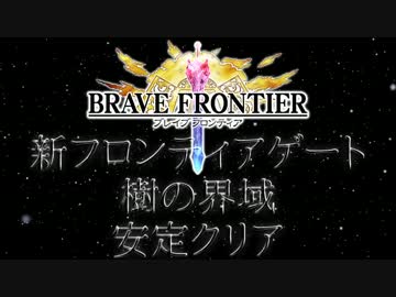 【ブレフロ】FG樹の界域普通にクリア【戦闘不能者0人安定クリア】