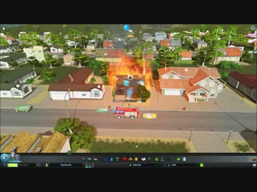 【Cities:Skylines for After Dark】夜景が美しい都市を作る！part1 電流柵のある町