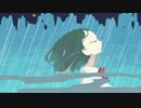 水彩を流して