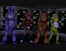 【FNaF】ピザ屋でGLIDE【MMD】