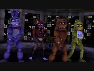 【FNaF】ピザ屋でGLIDE【MMD】