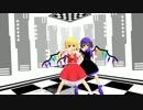 ダークフランとフランでパンダヒーロー踊ってもらいました 東方MMD