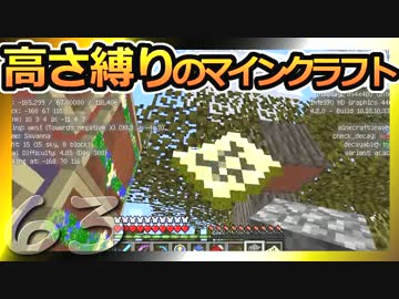 【Minecraft】高さ縛りのマインクラフト 第63話【ゆっくり実況】