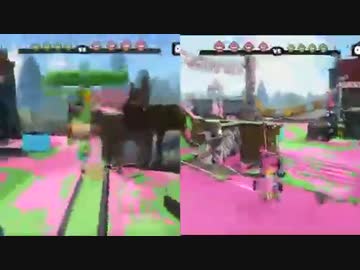 スプラトゥーン実況者ナワバリバトル！「M.K.R×りめるん」視点