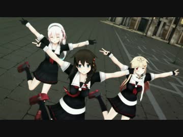 【MMD艦これ】春雨・夕立・時雨で39