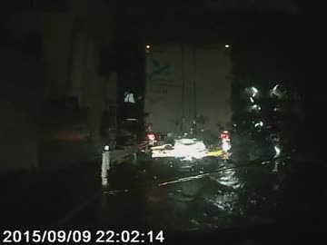 ソニカで台風18号で冠水した道路に遭遇