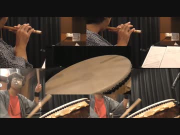 【篠笛&amp;和太鼓で】ボーダーブレイク ロンシャ東BGM【ぴーひゃらどんが】