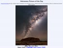 2015年 7月30日 ｢ウルルに架かる天の川｣-Astronomy Picture of the Day