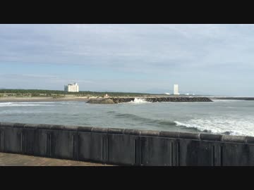 【癒し系ＢＧＭ】　波音③　みやざき臨海公園　【自然音】　Wave sound