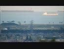 仙台湾沖の大型船（仙台城本丸跡より）2015-09-14