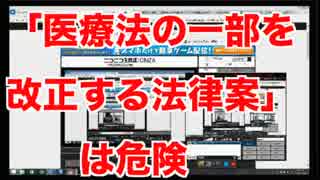 「医療法の一部を改正する法律案」は危険