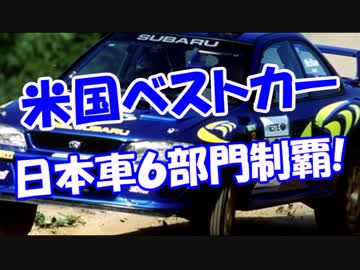 【米国ベストカー】 日本車６部門制覇！！