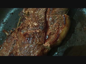 【アメリカ生活】巨大バッファローステーキをアメリカンに食す