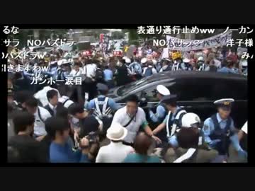 【無秩序】　テレビでは伝えないこれが安保反対派デモの真実　【暴徒】