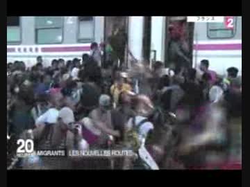 Croatiaに難民押し寄せ,政府用意のバスに殺到多数が乗れずにバスを破壊w