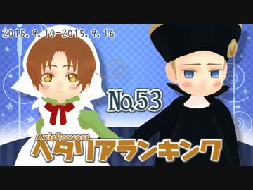 AxisPowersヘタリアランキング　№53（9/10～9/16）