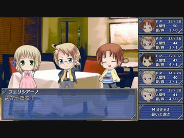 【APヘタリア】国家たちのBEASTBIND TRINITY 4【伊独普日米英】