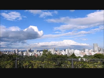 湧きあがる入道雲（積乱雲）
