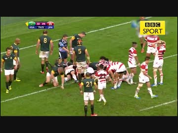 【バスケで日本が米に勝ったぐらい】W杯ラグビー　全日本 × 全南ア