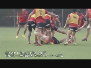 2015W杯ラグビー日本代表全メンバー紹介公式ＰＶ