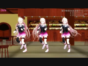 【物理改変】IA髪の毛ふわふわに挑戦してみた(HD)【MMM】