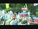 国会前で憲法9条を守れ！安保反対！辺野古移転反対！を中国CCTVに訴えるw