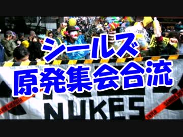 シールズ原発集会合流