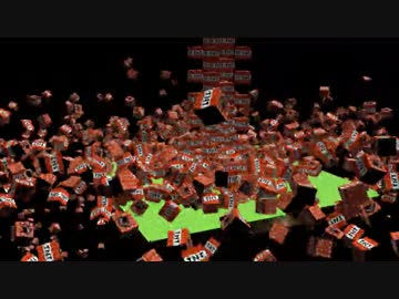 【Minecraft】大量のTNTを落とすだけ【物理演算】