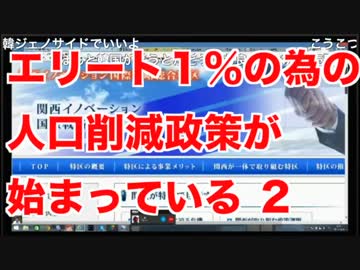 エリート１％の為の人口削減政策が始まっている 2