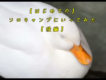 【はじめての】ソロキャンプにいってみた【後編】