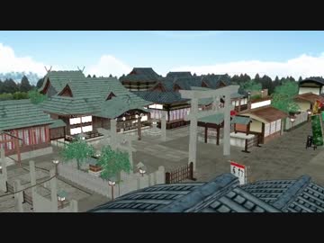 【MMDステージ配布あり】ぶらり散歩