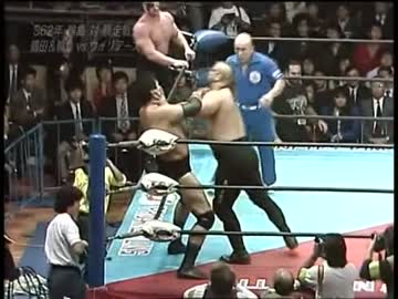 ’87年10月31日　ザ•ロード•ウォリアーズvs鶴田＆輪島組　プロレスポスター 87年10月31日ザ\u2022ロード\u2022ウォリアーズvs鶴田＆輪島組プロレスポスター