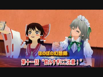 【東方MMD】　ほのぼの幻想郷　第十一話　“飲みすぎにご注意！”