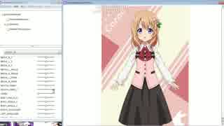 Live2Dモデル制作途中