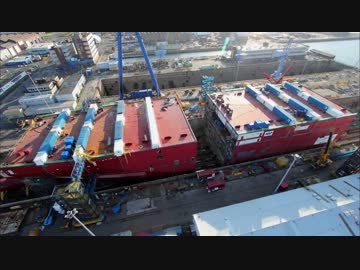 ＱＥ級航空母艦2番艦　プリンス・オブ・ウェールズ　建造中