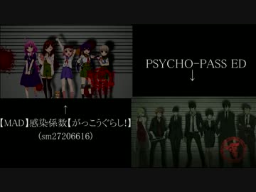 Mad 感染係数 と Psycho Pass 比較してみた Ed ニコニコ動画