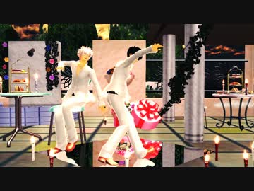 【MMD銀魂】銀さんと土方さんでLapTapLove