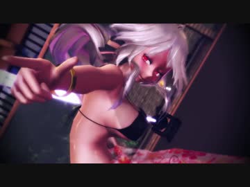 【MMD】Tda式改変ハク（水着）でDark sea adventure【1280x720 60fps】