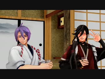 【MMD刀剣乱舞】兼定組が月光伝説を踊るまで【紙芝居寸劇】